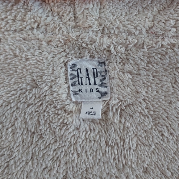 Gap, zip front, red fleece lined hoodie, size M (8-9) - Picture 6 of 6